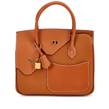 View full screen - View 1 of Lot 949. Limited Edition Gold Togo and Swift Birkin en Desordre 30 Gold Hardware, 2023.
