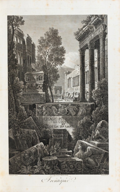 View full screen - View 1 of Lot 12. Voyage pittoresque et historique... Paris, 1802. In-folio. Rel. de l'ép. Édition originale..