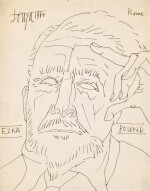 FRANCIS NEWTON SOUZA | Untitled (Ezra Pound)