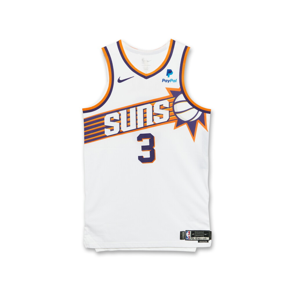 View full screen - View 1 of Lot 202. Bradley Beal Phoenix Suns 2023-2024 Game Worn Association Edition Jersey.