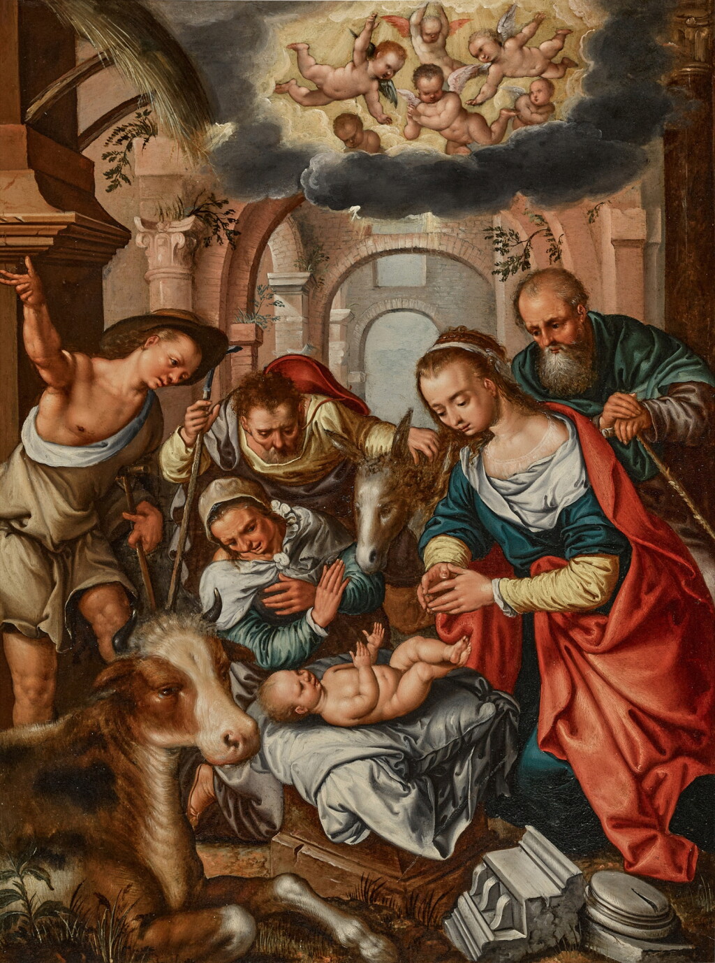 View full screen - View 1 of Lot 8. The Adoration of the Shepherds.