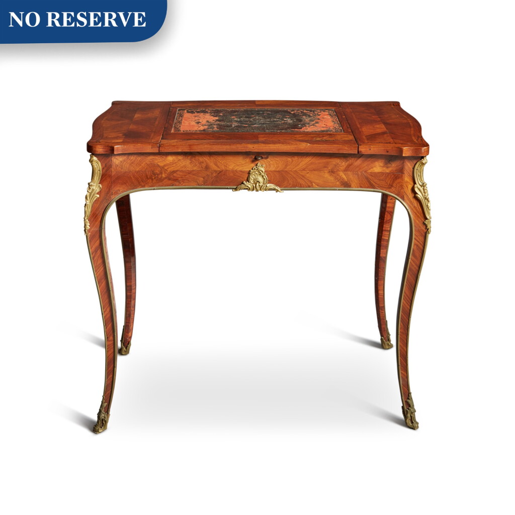 View full screen - View 1 of Lot 44. A Louis XV Gilt Bronze-Mounted Kingwood Writing Table, Circa 1745.