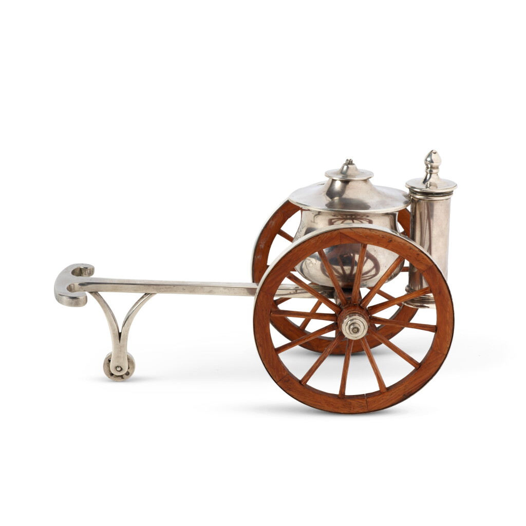 View full screen - View 1 of Lot 46. A Victorian Silver Cigar Lighter, Edward H. Stockwell, London, 1870.