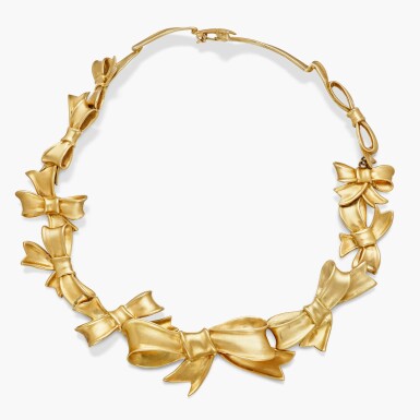 View full screen - View 1 of Lot 377. Gold Necklace .