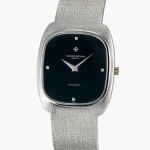 Reference 2045 | A white gold bracelet watch with onyx and diamond-set dial | Circa 1982
