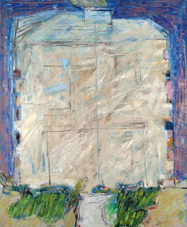 View full screen - View 1 of Lot 88. BASIL BLACKSHAW, H.R.H.A | JOE BELL'S COUNCIL HOUSE.