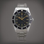 Submariner, reference 6536 Montre bracelet en acier | Stainless steel wristwatch with bracelet Vers 1956 | Circa 1956