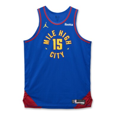 View full screen - View 1 of Lot 2. Nikola Jokić Denver Nuggets 2025-2026 Emirates NBA Cup Game Worn Statement Edition Jersey | Double-Double.