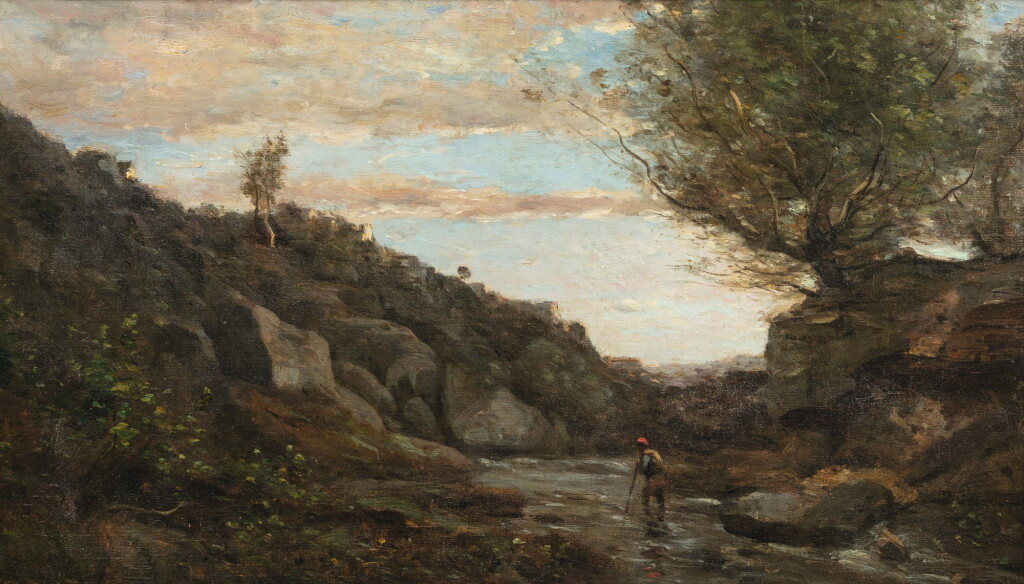 View full screen - View 1 of Lot 13. JEAN-BAPTISTE-CAMILLE COROT | UN TORRENT DES ABRUZZES.