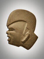 Maya Stone Hacha of a Warrior, Late Classic, circa AD 550 - 950