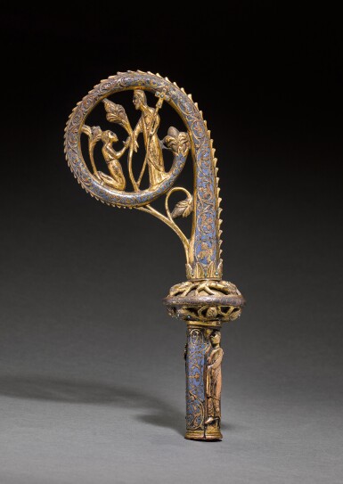 View full screen - View 1 of Lot 41. Crozier Head with Christ and Mary Magdalene (Noli Me Tangere).
