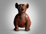 Colima Seated Dog, Protoclassic, circa 100 BC - AD 250