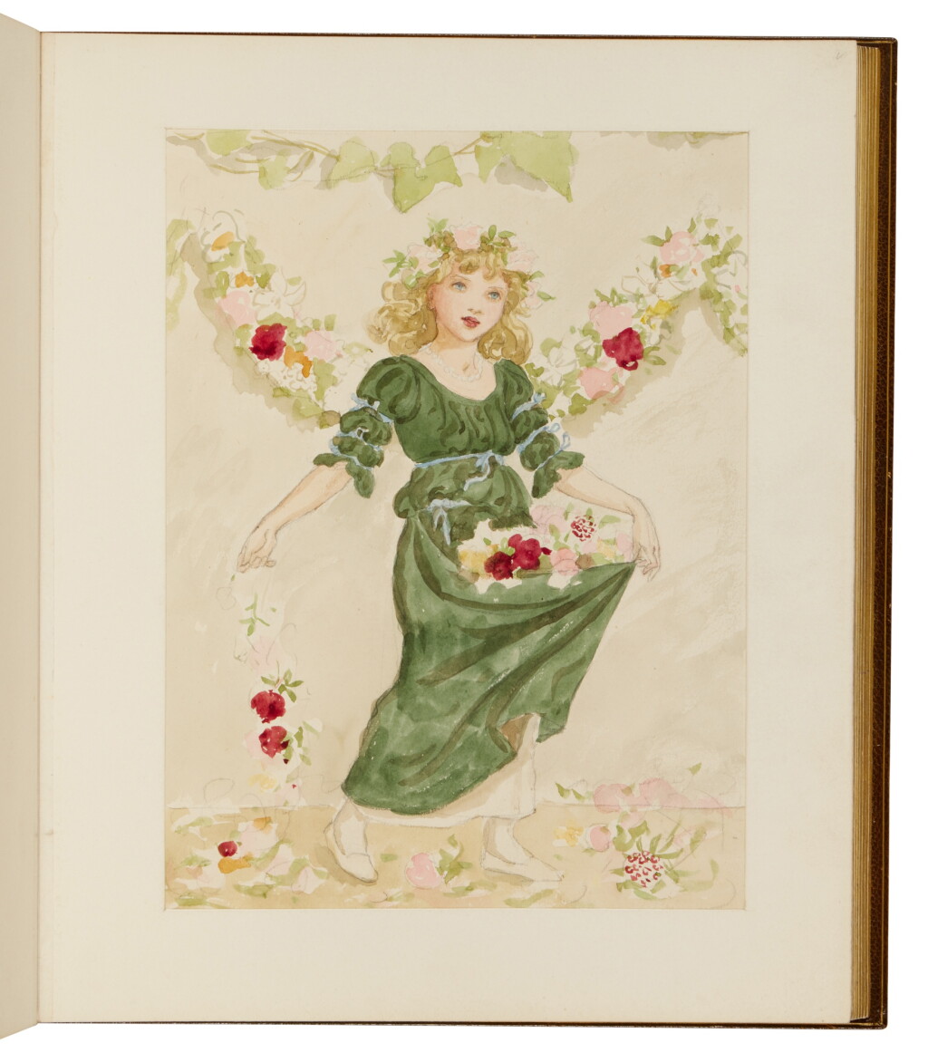 View full screen - View 1 of Lot 1079. Greenaway, Kate | An album of eighty-two original drawings.