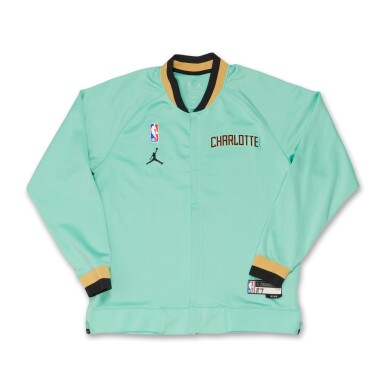 View full screen - View 1 of Lot 227. Damion Baugh Charlotte Hornets 2024-2025 City Edition Warmup Set.