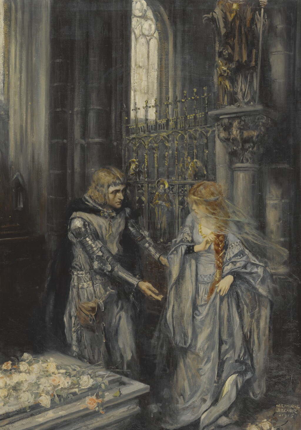 View full screen - View 1 of Lot 73. ARTHUR E. BECHER | UNTITLED (VALIANT KNIGHT).