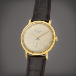 Retailed by Asprey: Calatrava, Reference 3429 | A yellow gold automatic wristwatch | Circa 1963