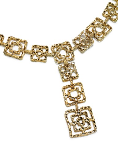 View full screen - View 1 of Lot 31. LADY'S BELT, 'BYZANTINE', CARTIER, 1970S.