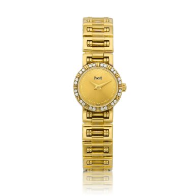 View full screen - View 1 of Lot 8808. Mini Dancer, Reference 5964AK81 | A yellow gold and diamond-set bracelet watch, Circa 2000 | 伯爵 | Mini Dancer 型號5964AK81 | 黃金鑲鑽石鏈帶腕錶,約2000年製.