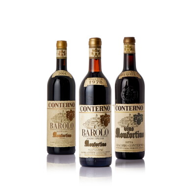 View full screen - View 1 of Lot 7610. Barolo Riserva, Monfortino 1978 Giacomo Conterno (1 BT).