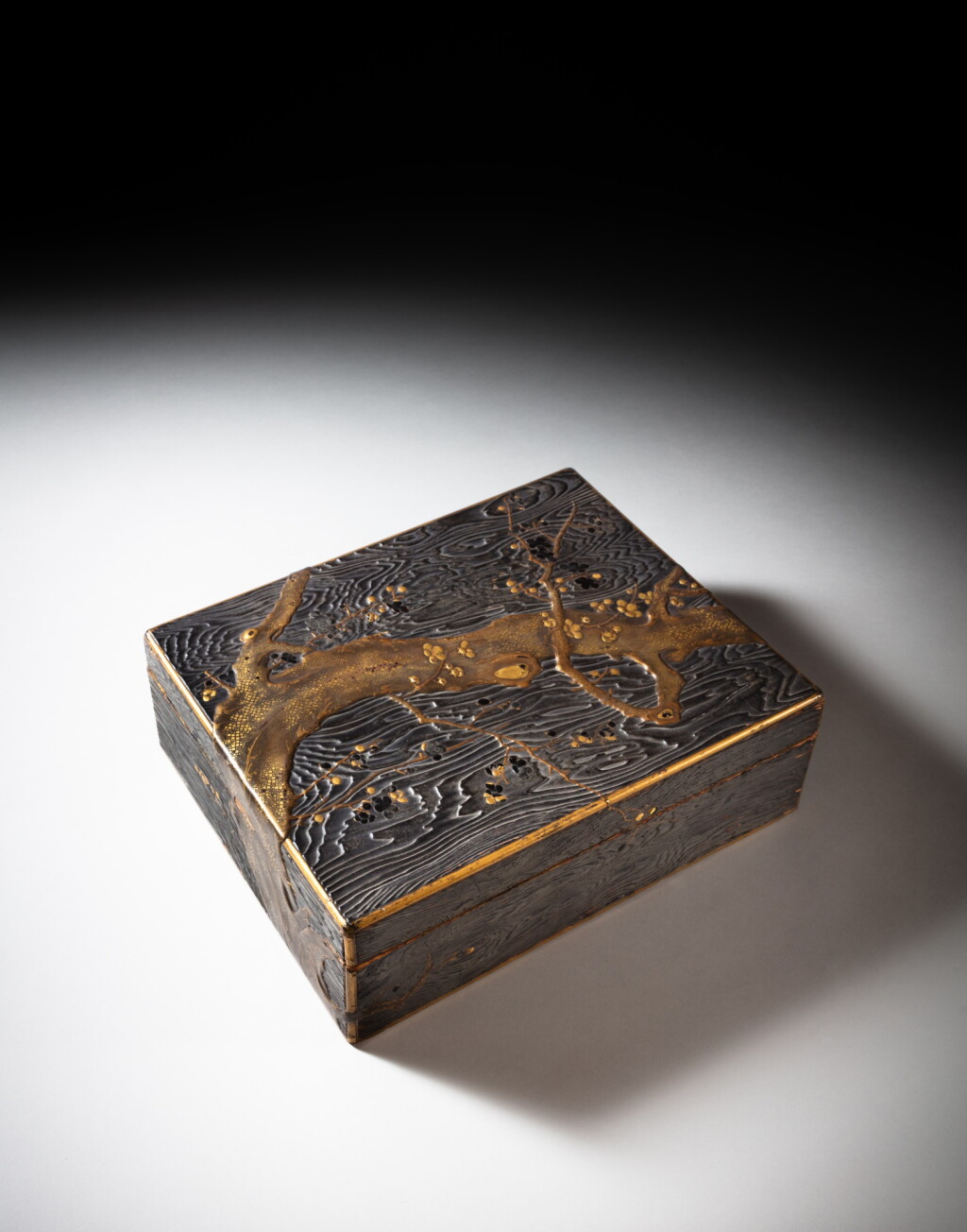 View full screen - View 1 of Lot 183. A Japanese black and gold lacquer casket, Edo period, 19th century.