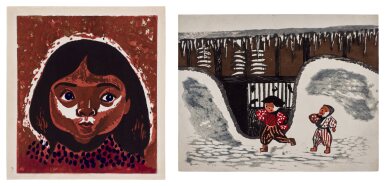 View full screen - View 1 of Lot 104. Saito Kiyoshi (1907-1997) | Two woodblock prints | Showa period, 20th century .