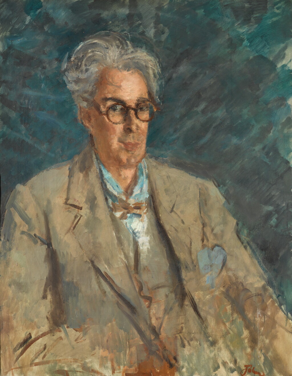 View full screen - View 1 of Lot 25. AUGUSTUS JOHN, O.M, R.A. | PORTRAIT OF W.B. YEATS.
