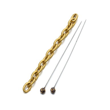 View full screen - View 1 of Lot 1128. Gold bracelet, late 19th century and a collection of jewels.