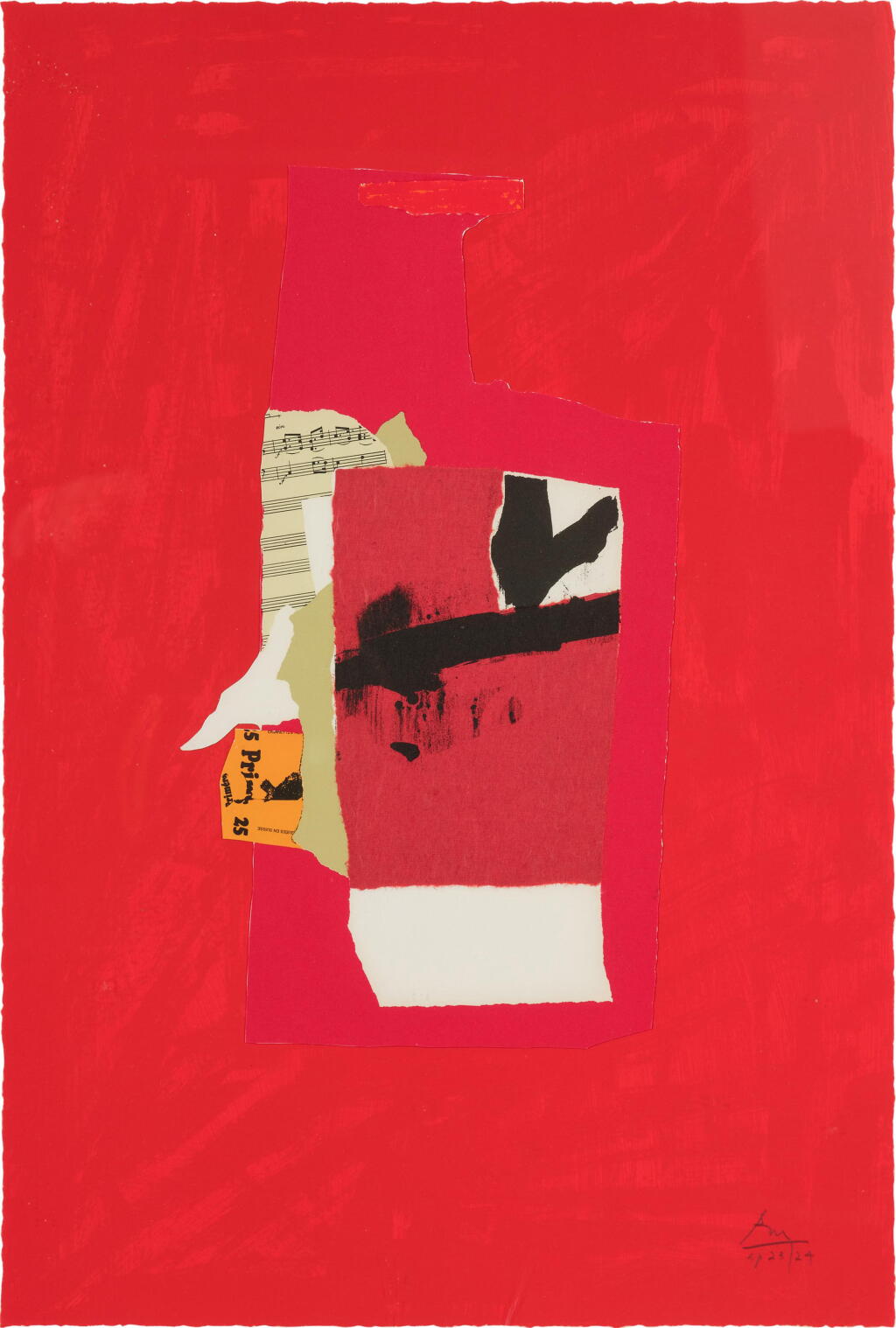 View full screen - View 1 of Lot 61. Redness of Red (Walker Art Center 354; Belknap 324).