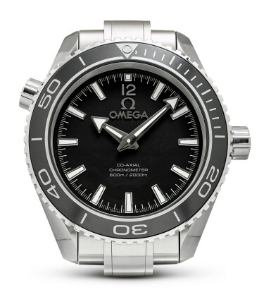 View full screen - View 1 of Lot 60. OMEGA | SEAMASTER PLANET OCEAN, A METALWORK WALL CLOCK, CIRCA 2015.