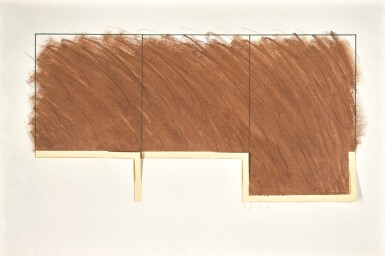 View full screen - View 1 of Lot 230. RICHARD SMITH | DRAWING (BROWN; WITH YELLOW).