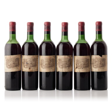 View full screen - View 1 of Lot 6263. Château Lafite 1955 (6 BT).