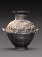An Etruscan Bucchero Hydria, 6th Century B.C.