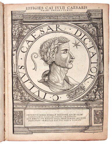 View full screen - View 1 of Lot 81. Jacobus de Strada | Imperatorum Romanorum omnium orientalium et occidentalium verissimae imagines, Zurich, 1559, woodcut portraits of the Roman emperors.