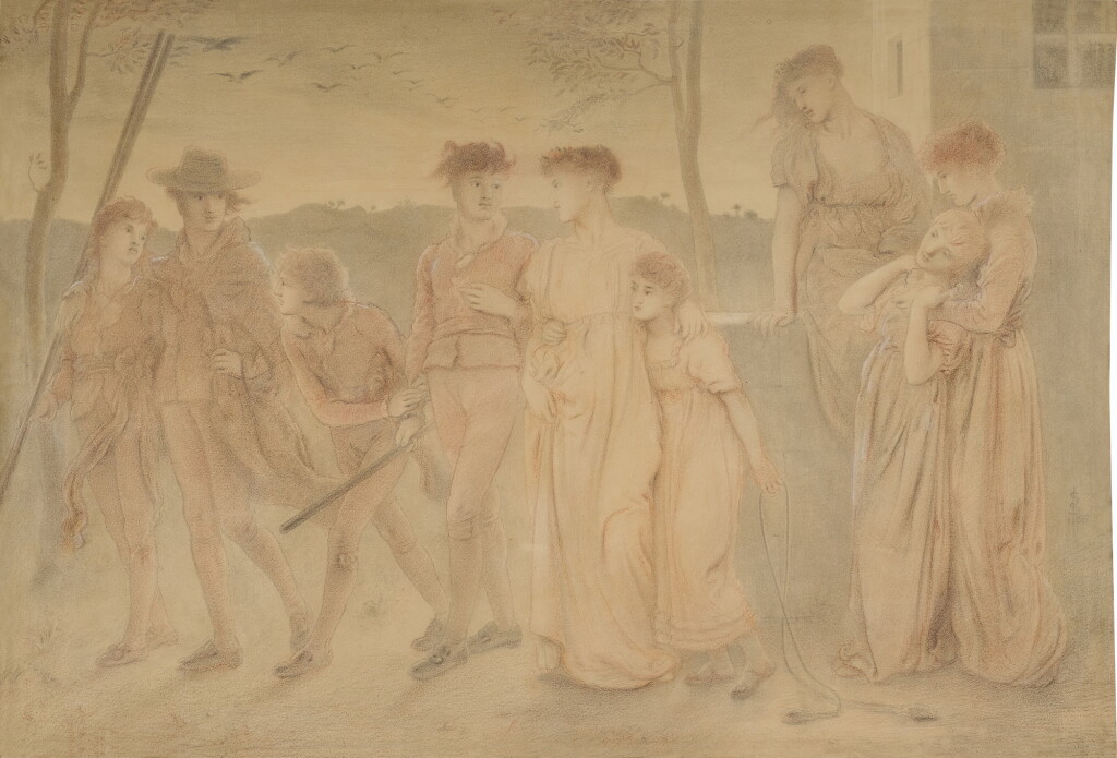 View full screen - View 1 of Lot 352. Study for "In Summer Twilight".