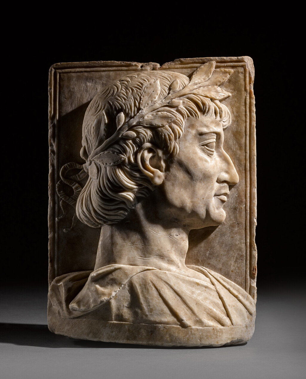 View full screen - View 1 of Lot 216. Profile Relief of a Roman Emperor.