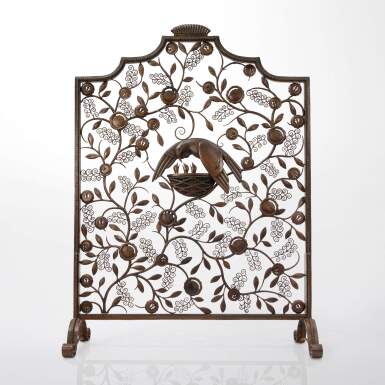 View full screen - View 1 of Lot 537. "Le Nid" Firescreen.