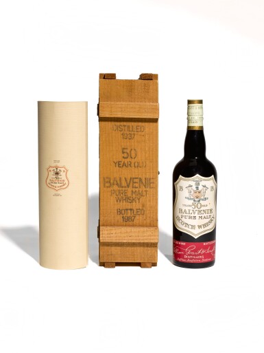View full screen - View 1 of Lot 71. Balvenie Original Bottling 50 Year Old 42.0 abv 1937 .