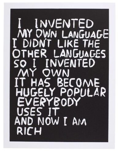 View full screen - View 1 of Lot 290. Untitled (I invented...).