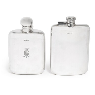 View full screen - View 1 of Lot 117. A silver flask, James Dixon & Sons Ltd., Sheffield, 1925.