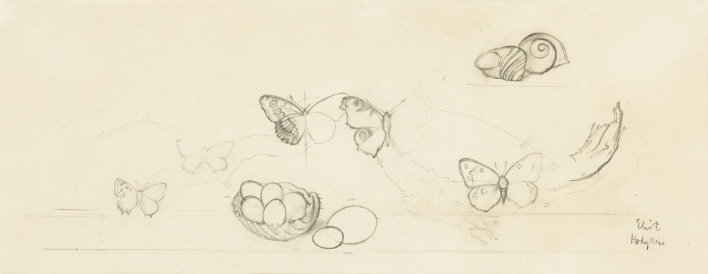 View full screen - View 1 of Lot 168. Study for 'Idyll'.