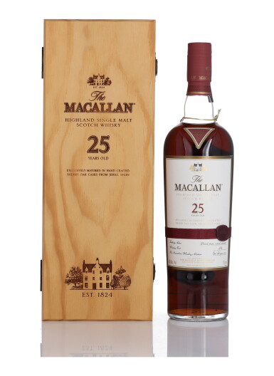 View full screen - View 1 of Lot 77. The Macallan 25 Year Old Sherry Oak 43.0 abv NV (1 BT 75cl).