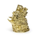 A Victorian Silver-Gilt Terrier Head Stirrup Cup, John S. Hunt & Robert Roskell, London, 1855