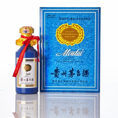 View full screen - View 1 of Lot 6291. 2014年產國酒茅台香港之友協會專用茅台酒 (藍茅) Kweichow Moutai HK Friends Of Moutai Special Edition 2014 (1 BT50).