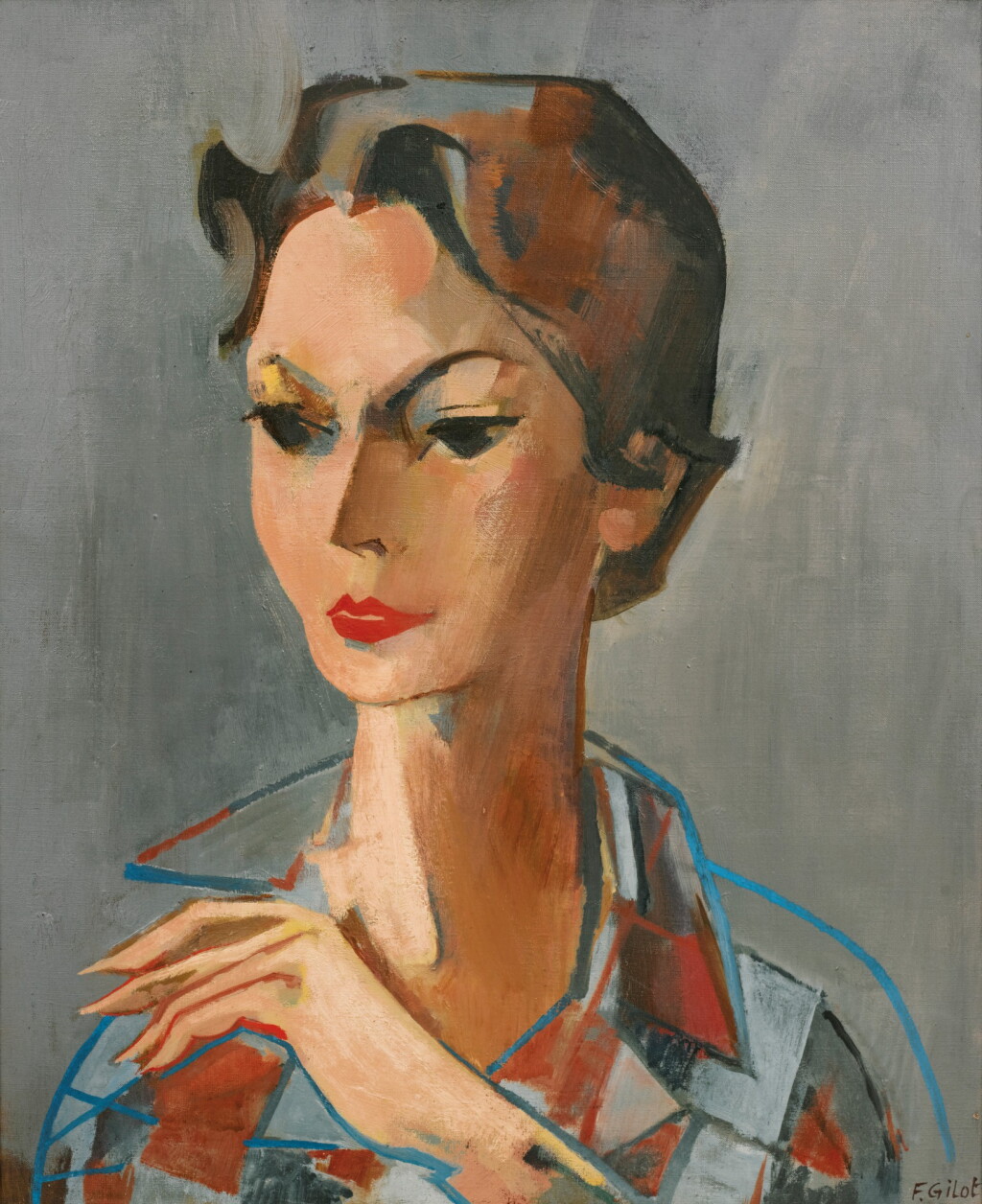View full screen - View 1 of Lot 248. Portrait of Claire as Harlequin.
