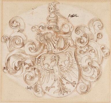 View full screen - View 1 of Lot 115. A coat of arms with an eagle.