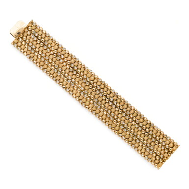 View full screen - View 1 of Lot 64. BRACELET DIAMANTS | DIAMOND BRACELET.