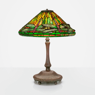 View full screen - View 1 of Lot 51. "Dragonfly" Table Lamp.