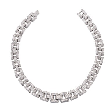 View full screen - View 1 of Lot 225. Collier diamants "La Strada" | Diamond necklace, 'La Strada' .