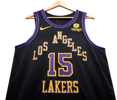 View full screen - View 1 of Lot 3. Austin Reaves Los Angeles Lakers 2023-2024 In-Season Tournament Quarterfinals Game Worn City Edition Jersey .