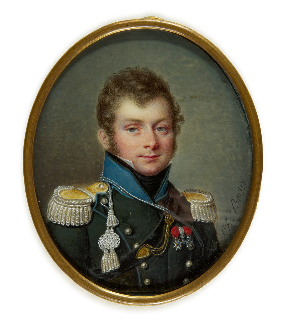 View full screen - View 1 of Lot 187. CHARLES ANTOINE CLAUDE BERNY D'OUVILLÉ | Portrait of Charles Berny, circa 1820.